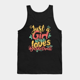 Just A Girl Who Loves Basketball Gift product Tank Top